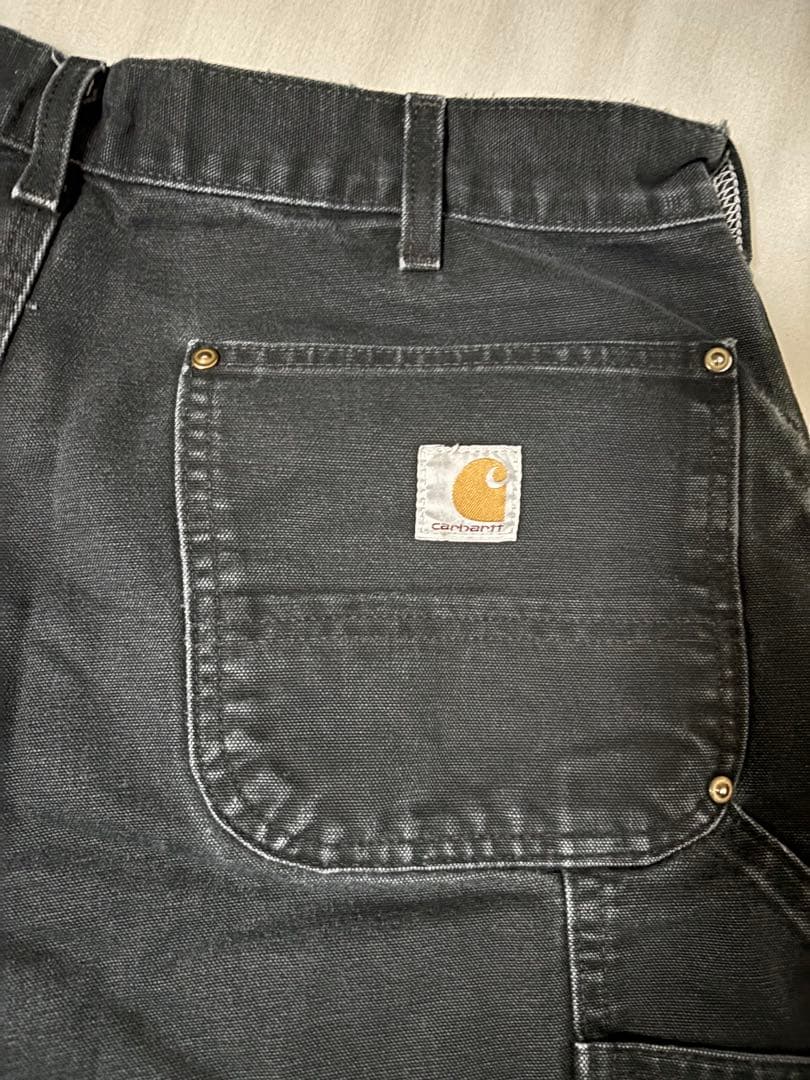 カーハート carhartt ダブルニー パンツ 黒