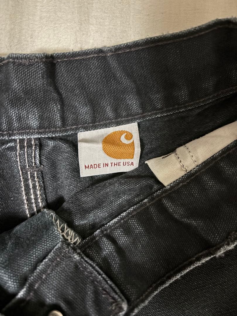 カーハート carhartt ダブルニー パンツ 黒