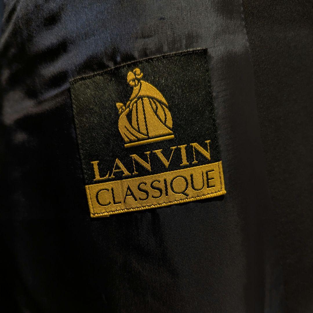 LANVIN ダブルブレスト テーラードジャケット ブラック 金ボタン
