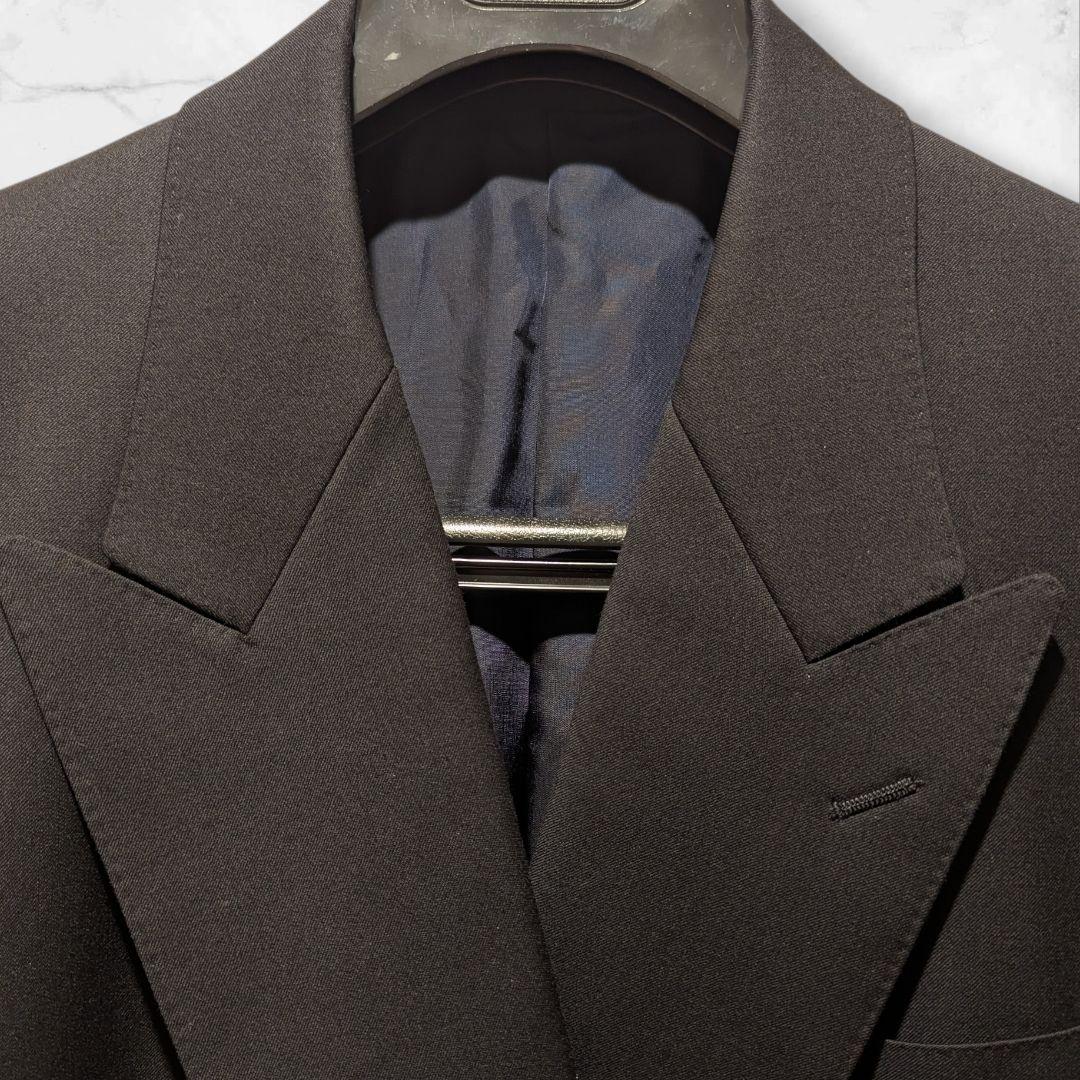 LANVIN ダブルブレスト テーラードジャケット ブラック 金ボタン