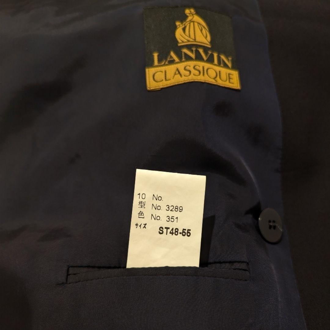LANVIN ダブルブレスト テーラードジャケット ブラック 金ボタン