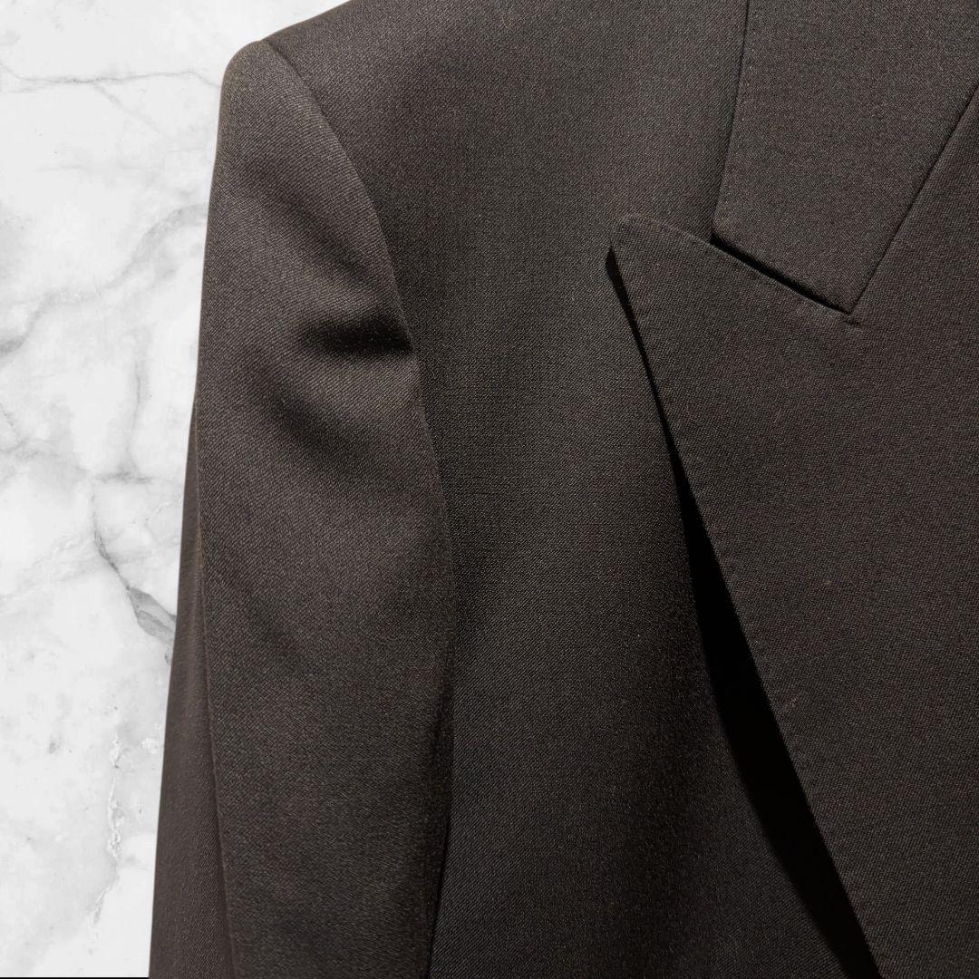 LANVIN ダブルブレスト テーラードジャケット ブラック 金ボタン