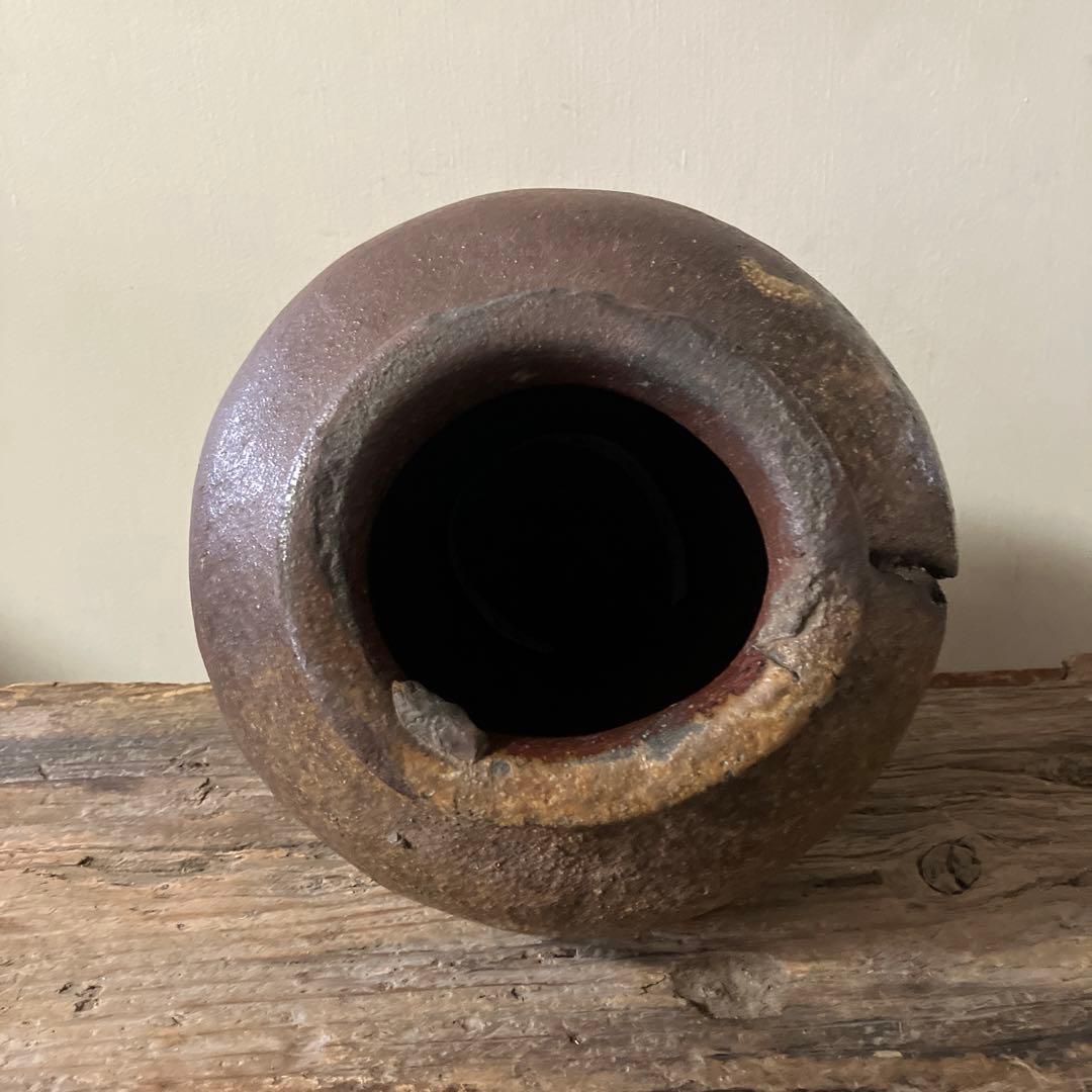 古常滑破れ壷　室町時代　古丹波　古備前　花器　大久保裕司　秦秀雄　白洲正子　李朝