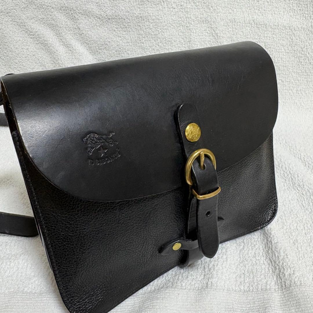 IL BISONTE ショルダーバッグ ブラック