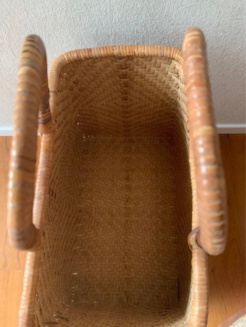 ビンテージ 天然素材 かごバッグ