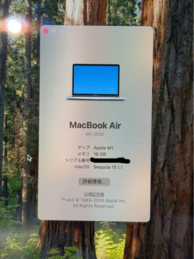 MacBook本体 Apple MacBook Air 2020 M1/16GB/A2337