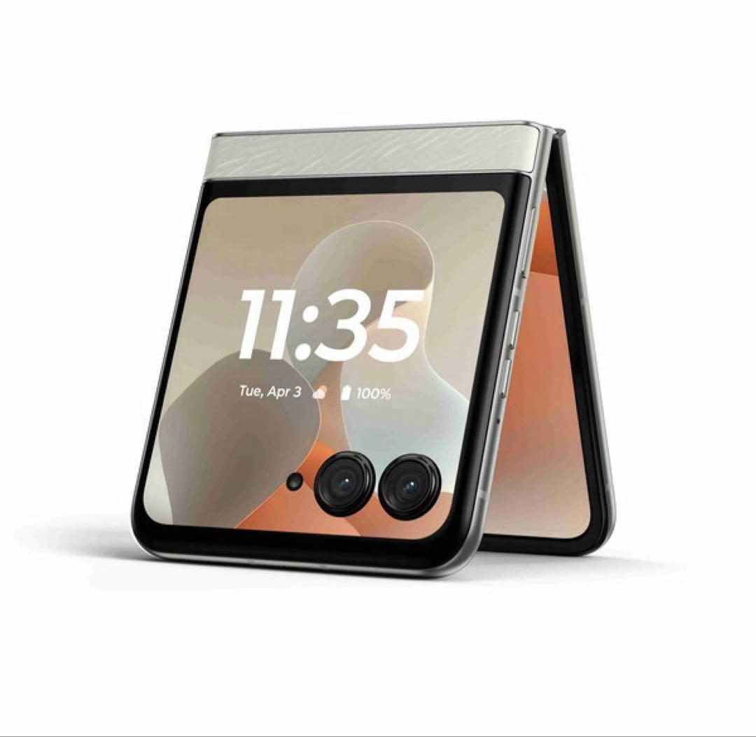 MOTOROLA razr 60 ライトスカイホワイトSIMフリースマートフォン