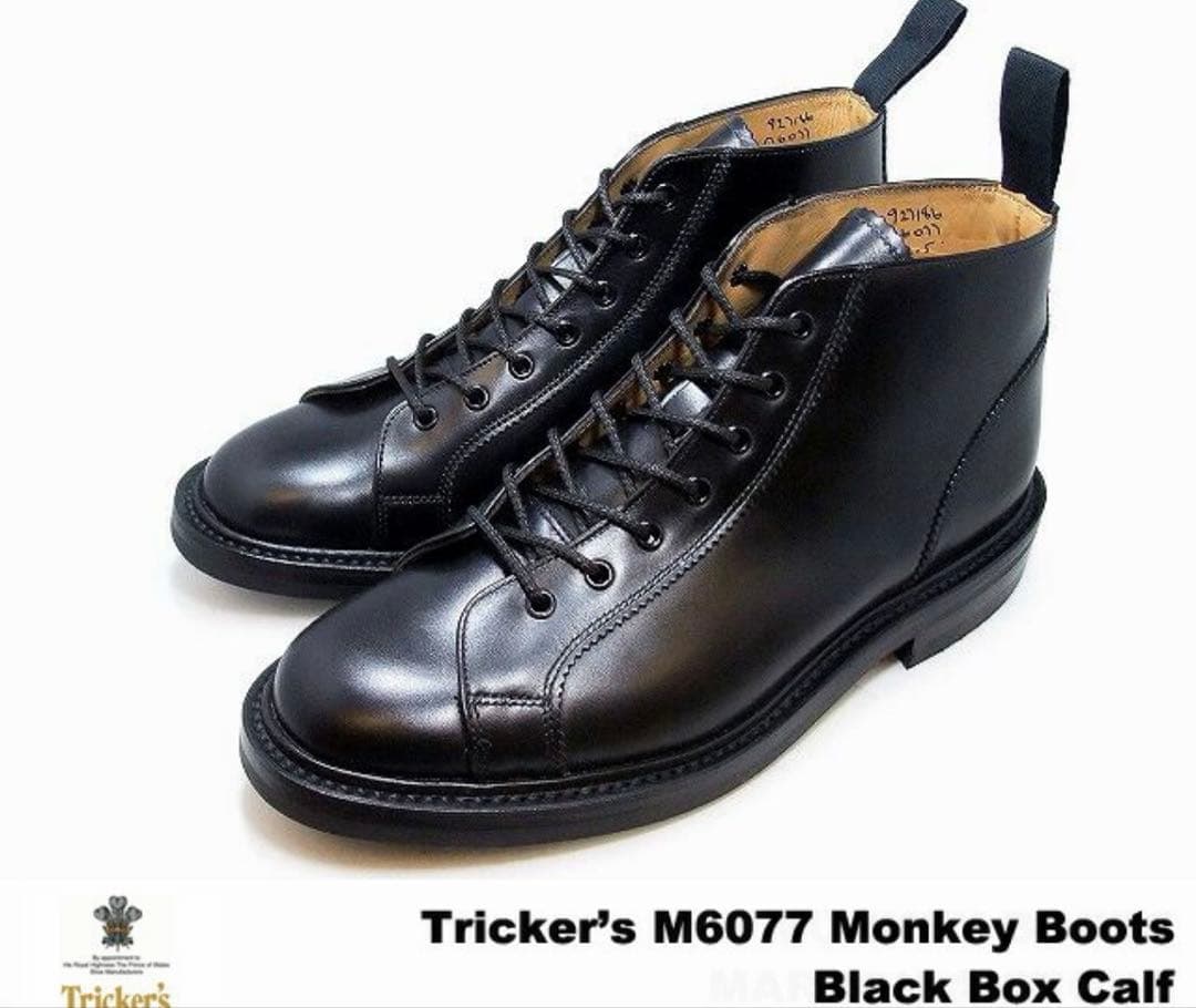 Tricker's M6077 モンキーブーツ ブラック　美品