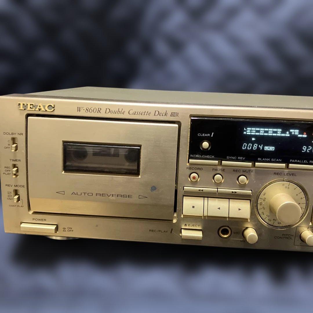 【如月価格】《完動品》TEAC W-860R Wカセットデッキ(リモコン付