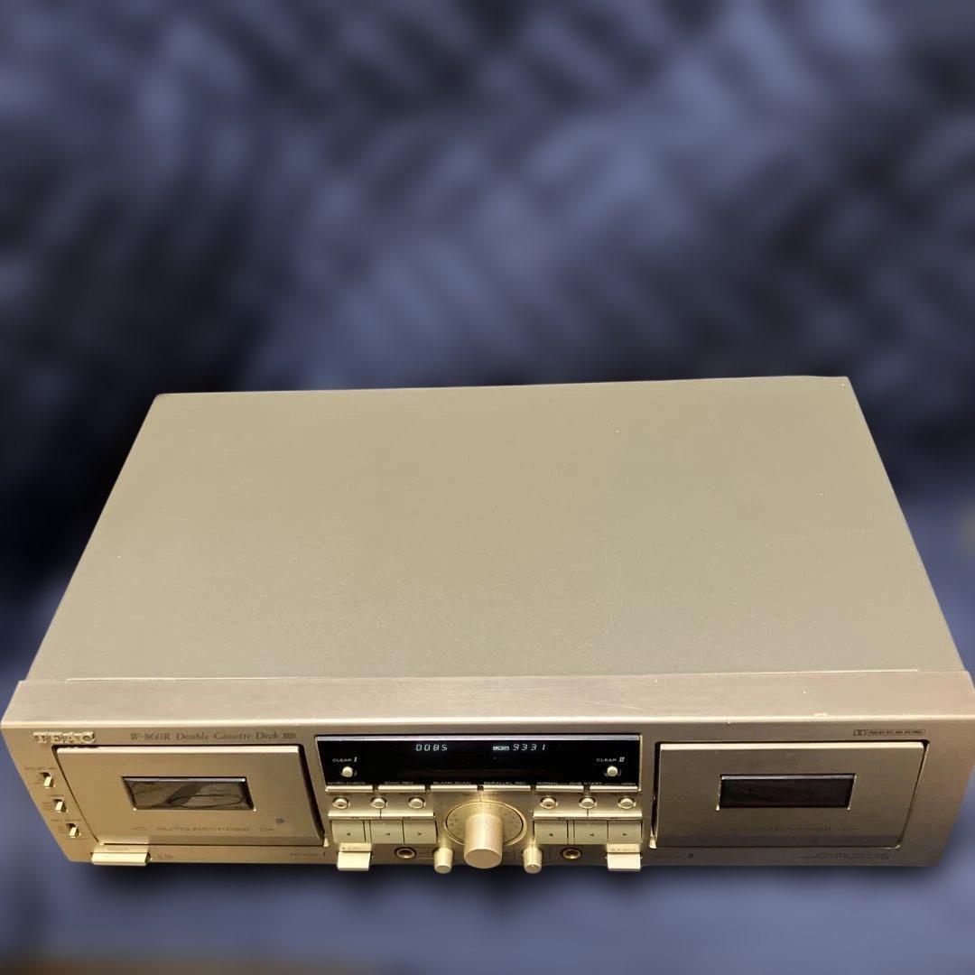 【如月価格】《完動品》TEAC W-860R Wカセットデッキ(リモコン付