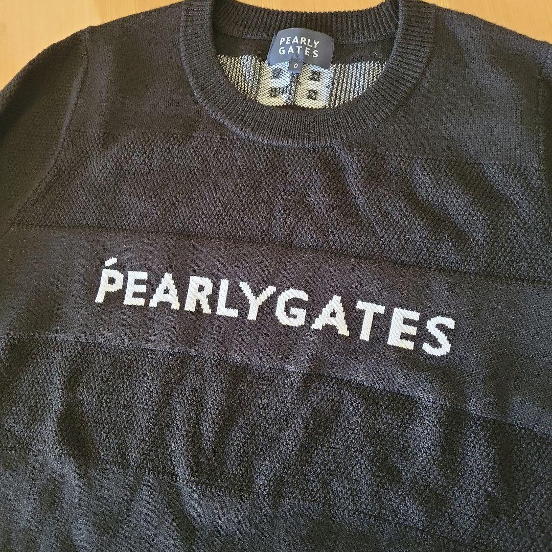 お洒落✨PEARLY GATES ウール100%ニット☆ブラック❤