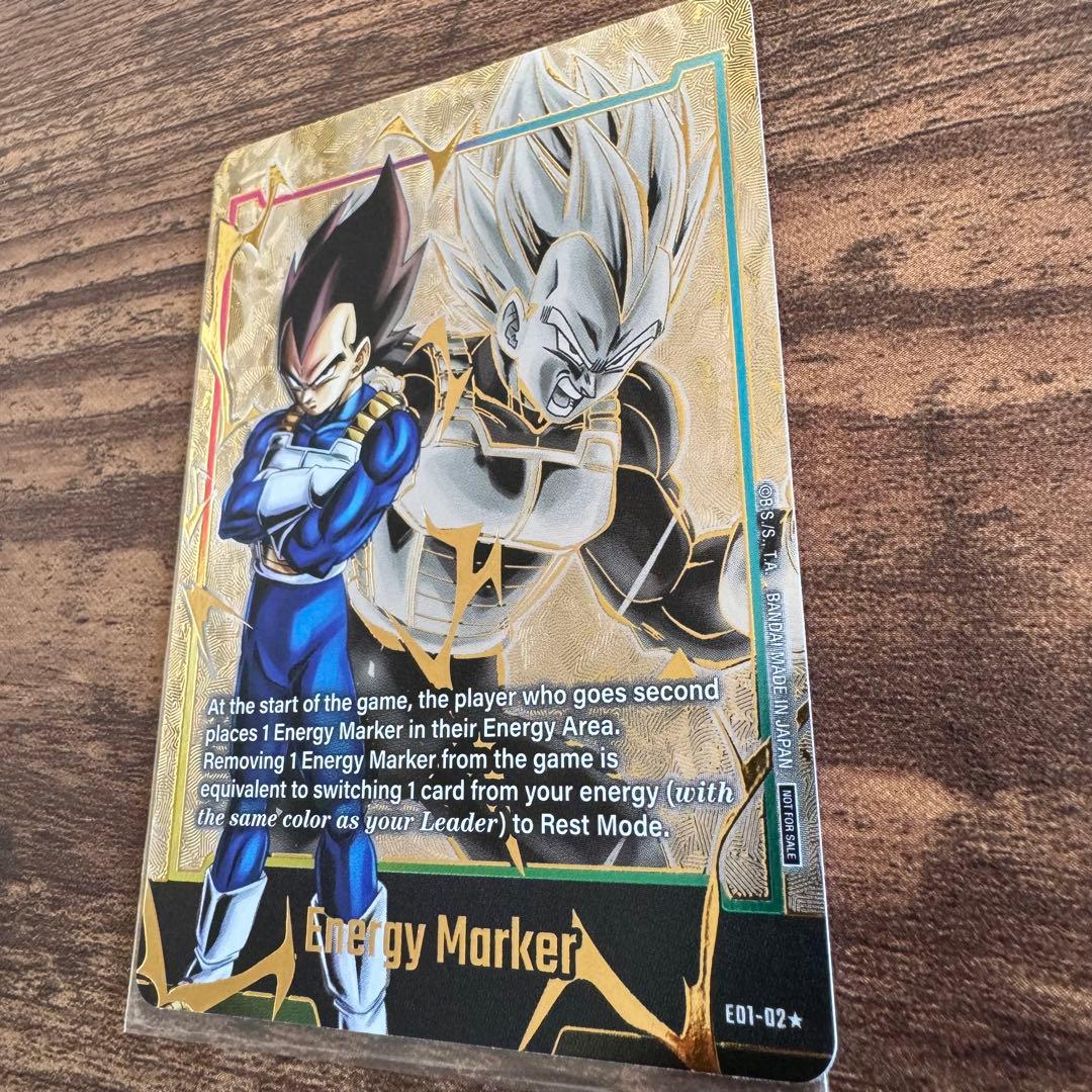希少品　フュージョンワールド　エナジーマーカー　パラレル　ベジータED1-02⭐︎
