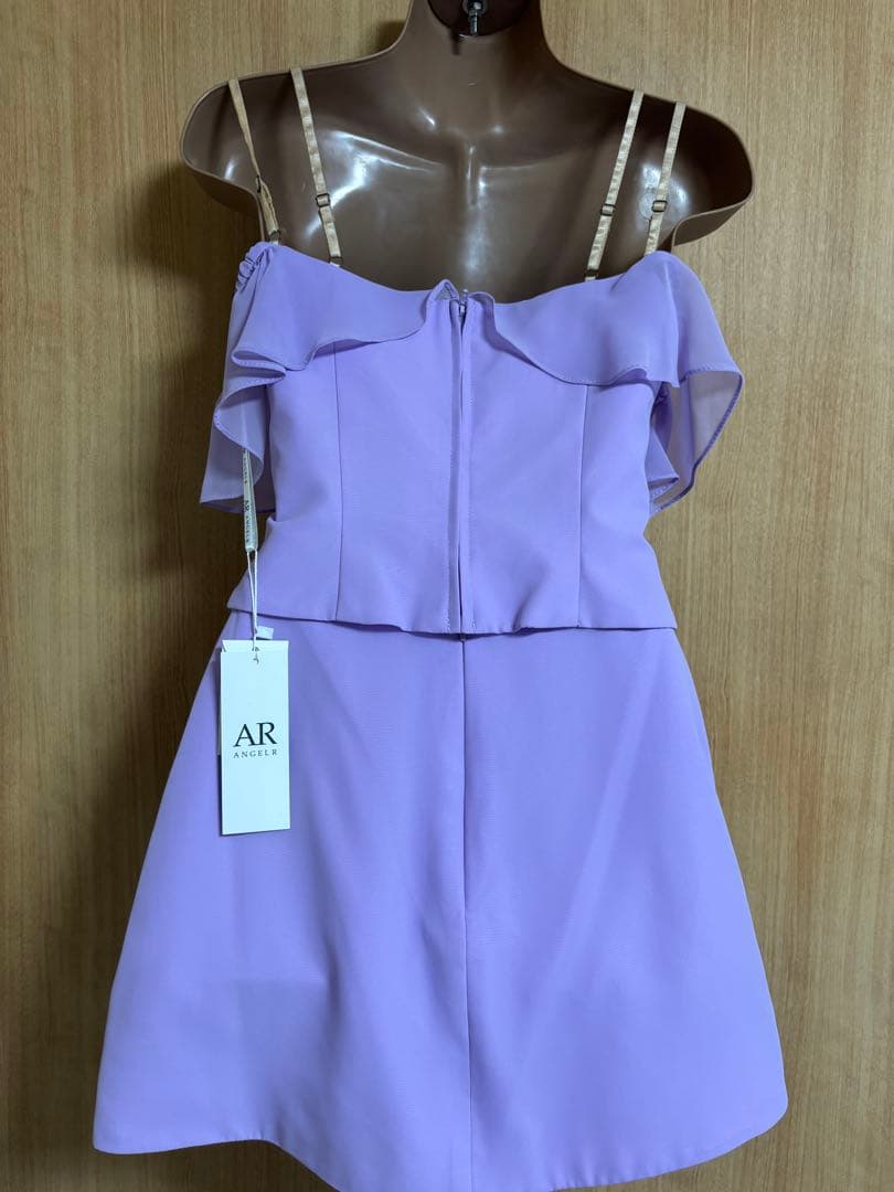 AR23807＊シフォンオフショルダーセットアップドレスlvS