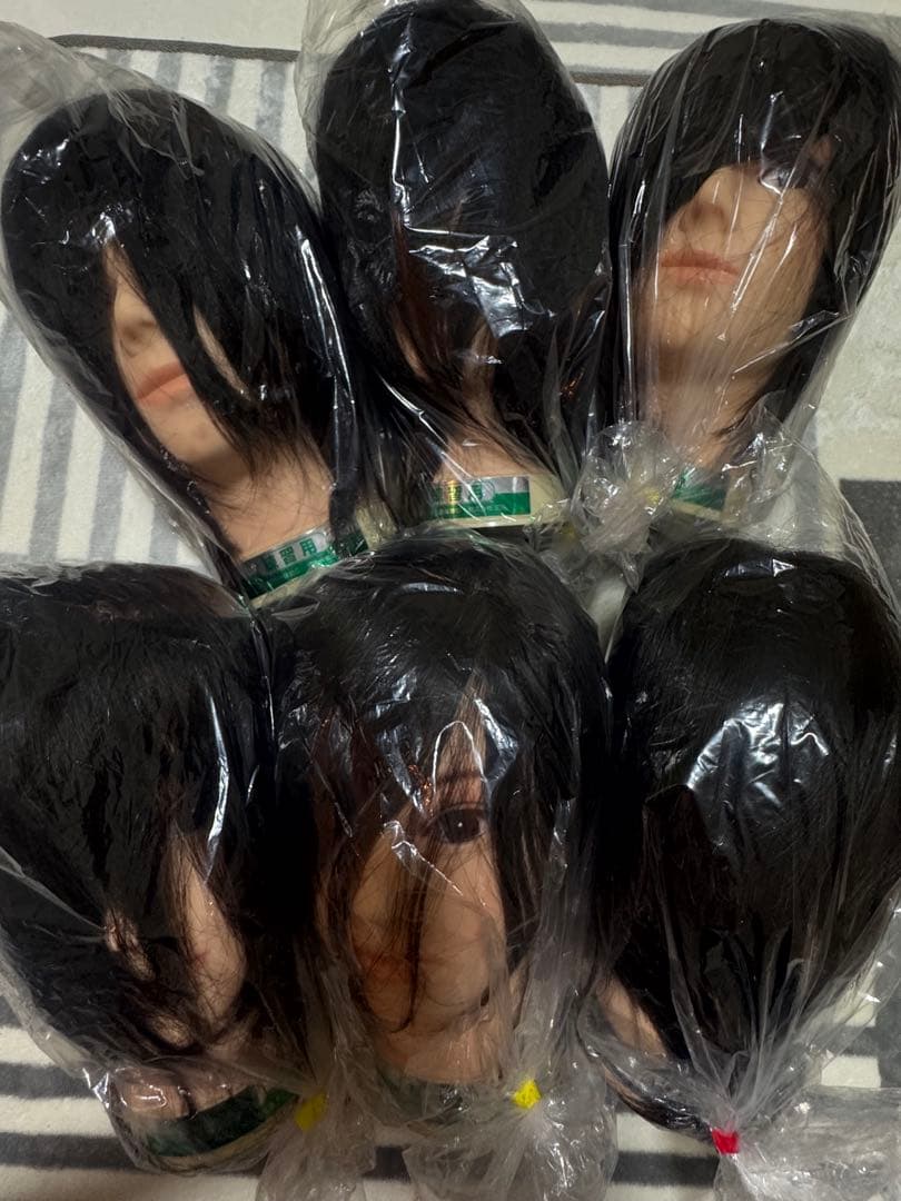 美容師国家試験カットウィッグ　本番用1体,練習用5体