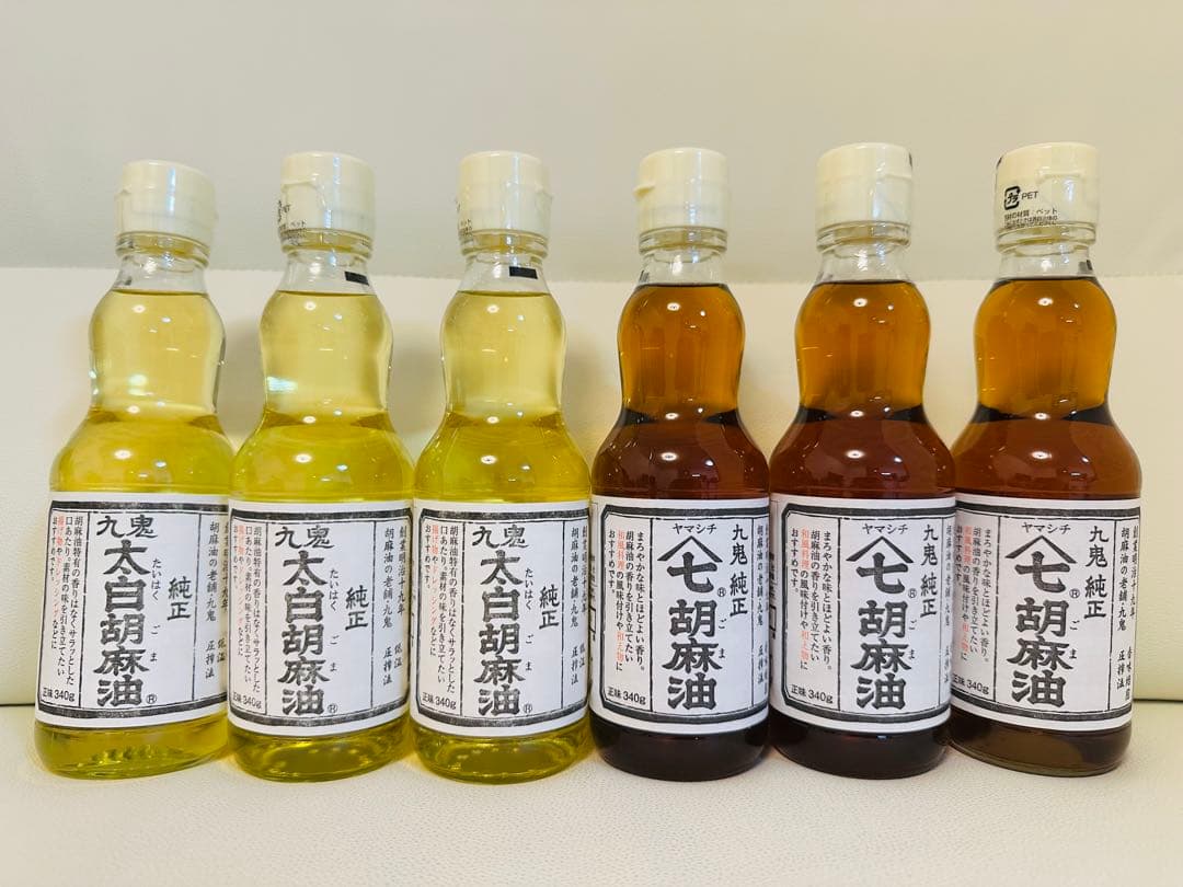 ★九鬼産業　純正太白胡麻油&ヤマシチ純正胡麻油　計6本セット★