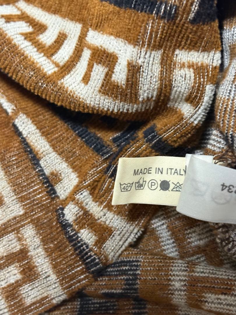 FENDI ズッカ　フェンディ　スカート　パイル　ストライプ　y2k ミニ