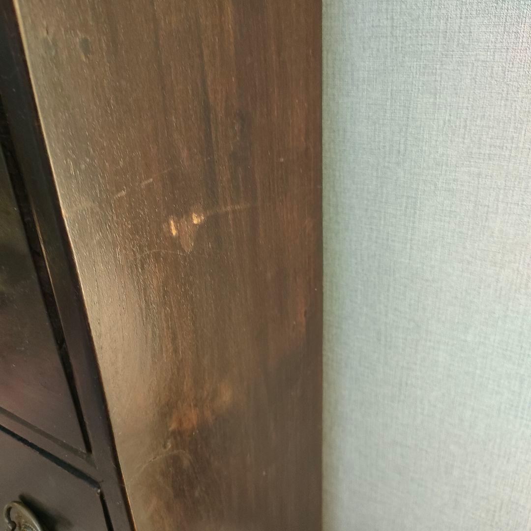 アジアンヴィンテージ ブラックスリムチェスト 6段 隙間収納