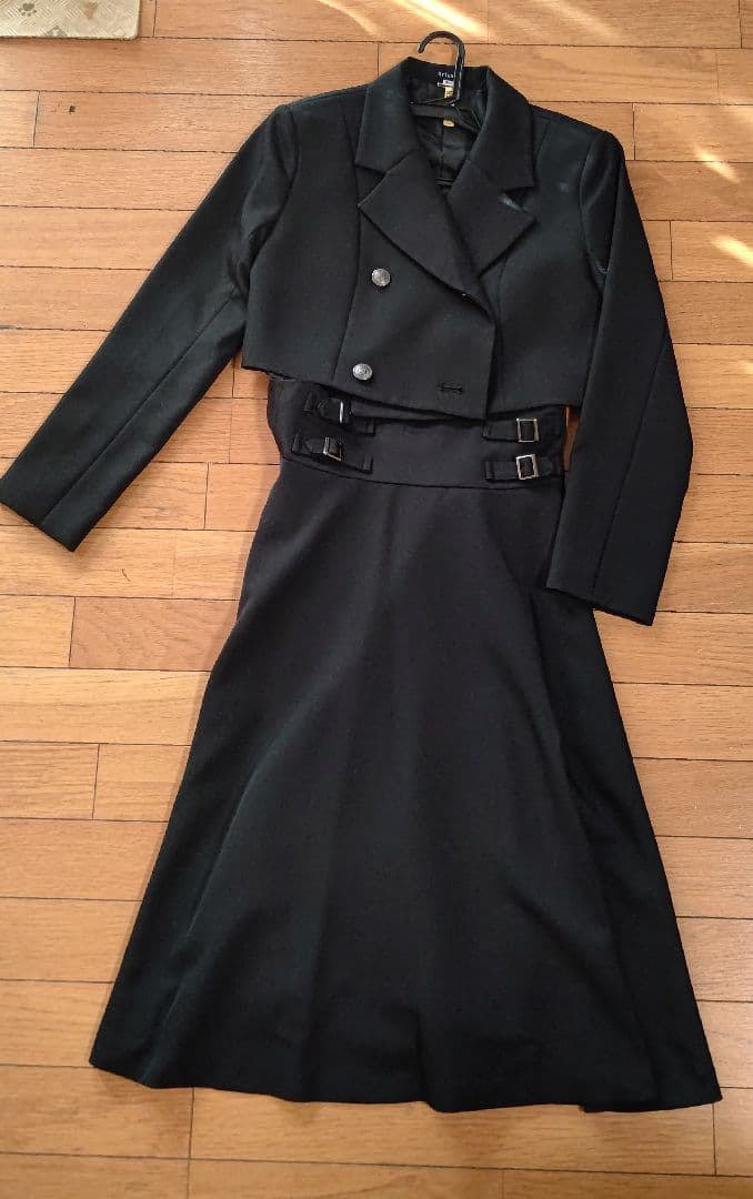 アリサナ 卒業式 フォーマル スーツ 女の子 160cm ブラック