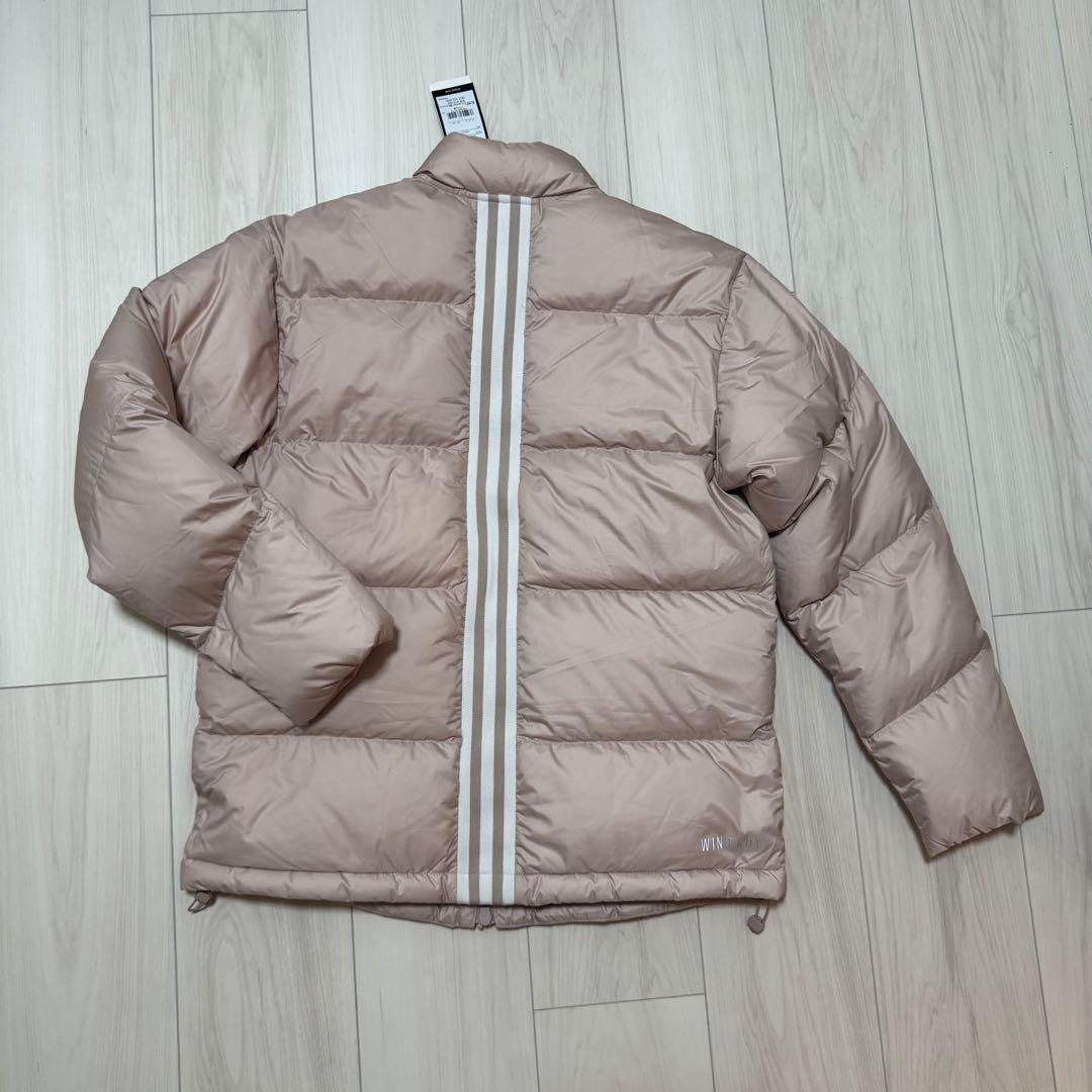新品 アディダス ゴルフウェア ダウンジャケット 撥水 保温 ピンクベージュ L