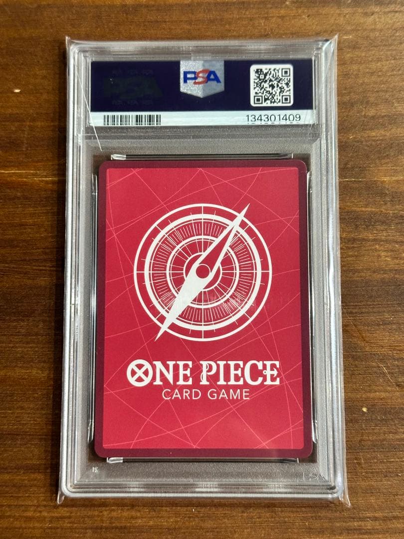 ワンピースカード エース OP13 リーダーパラレル　PSA10