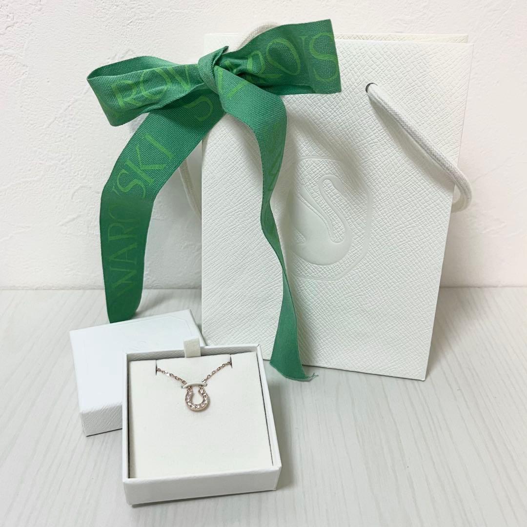 SWAROVSKI ホースシュー ネックレス　スワロフスキー　蹄鉄