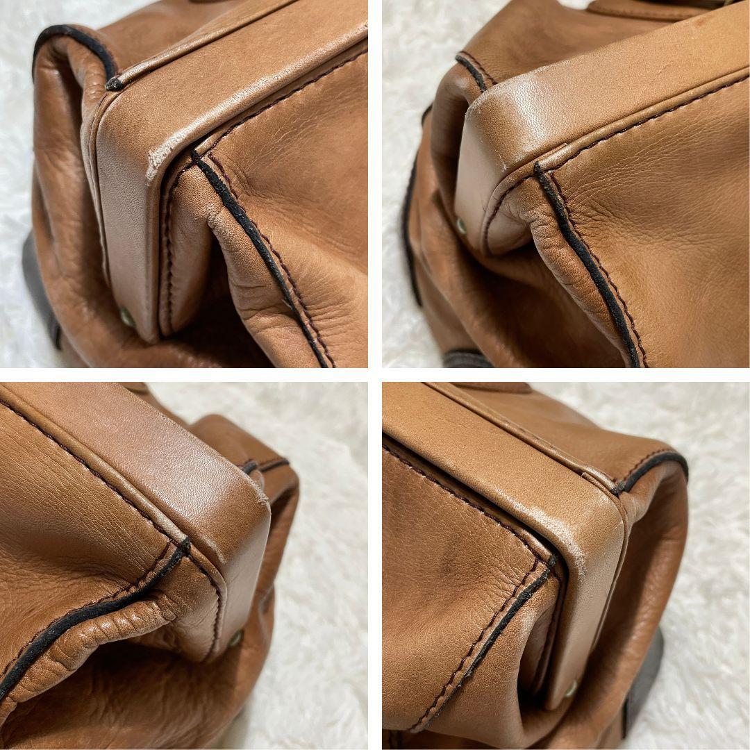 ポーター　レトロ　バロン　レザー 本革　ドクターバッグ　ダレスバッグ　カギ付