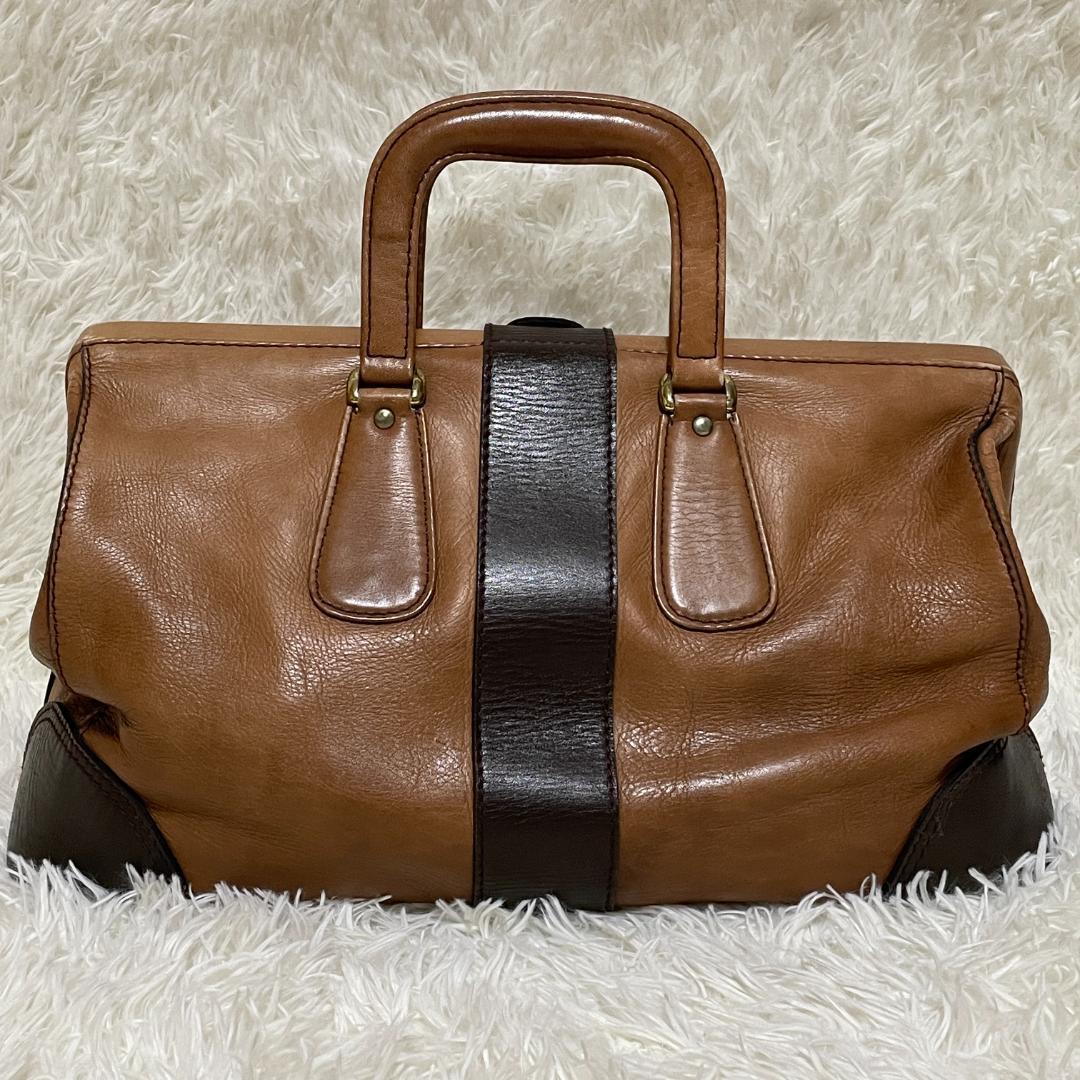 ポーター　レトロ　バロン　レザー 本革　ドクターバッグ　ダレスバッグ　カギ付