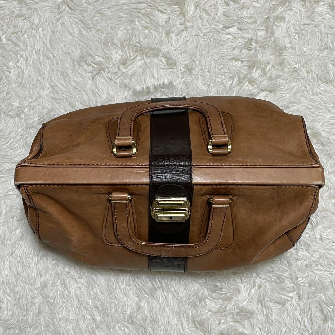 ポーター　レトロ　バロン　レザー 本革　ドクターバッグ　ダレスバッグ　カギ付