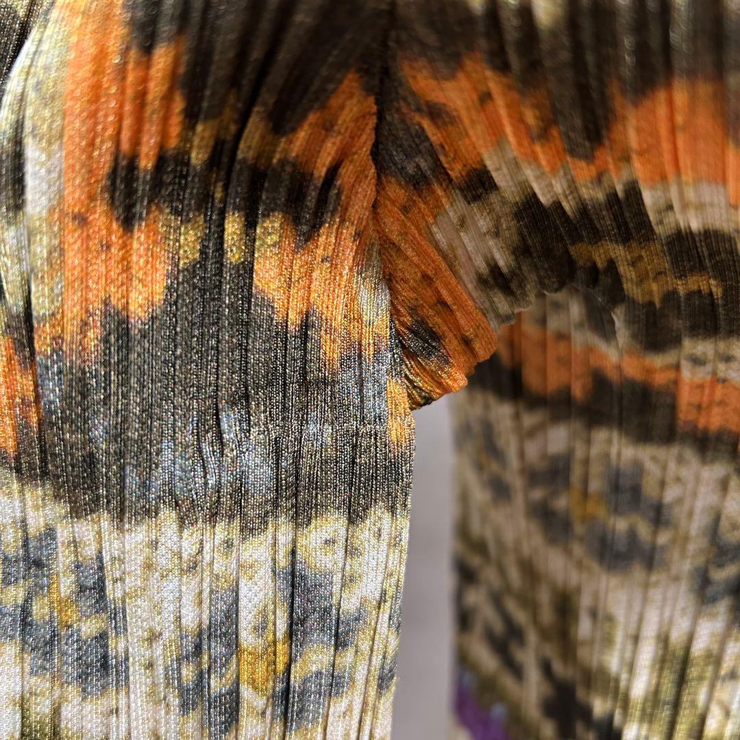 極美品★プリーツプリーズ　PLEATS PLEASE ノルディック柄トップス