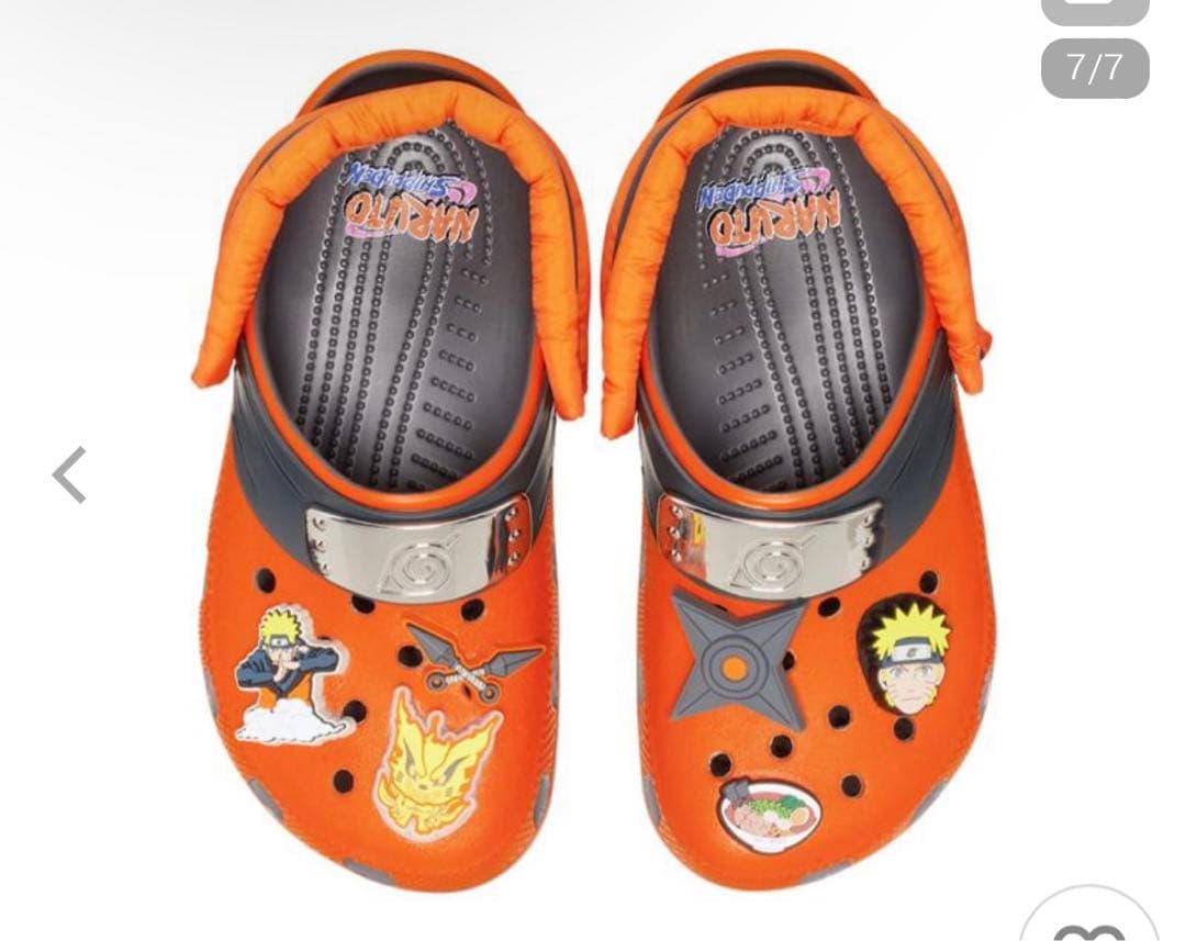 【匿名発送】クロックス ナルト コラボ キッズ 18cm