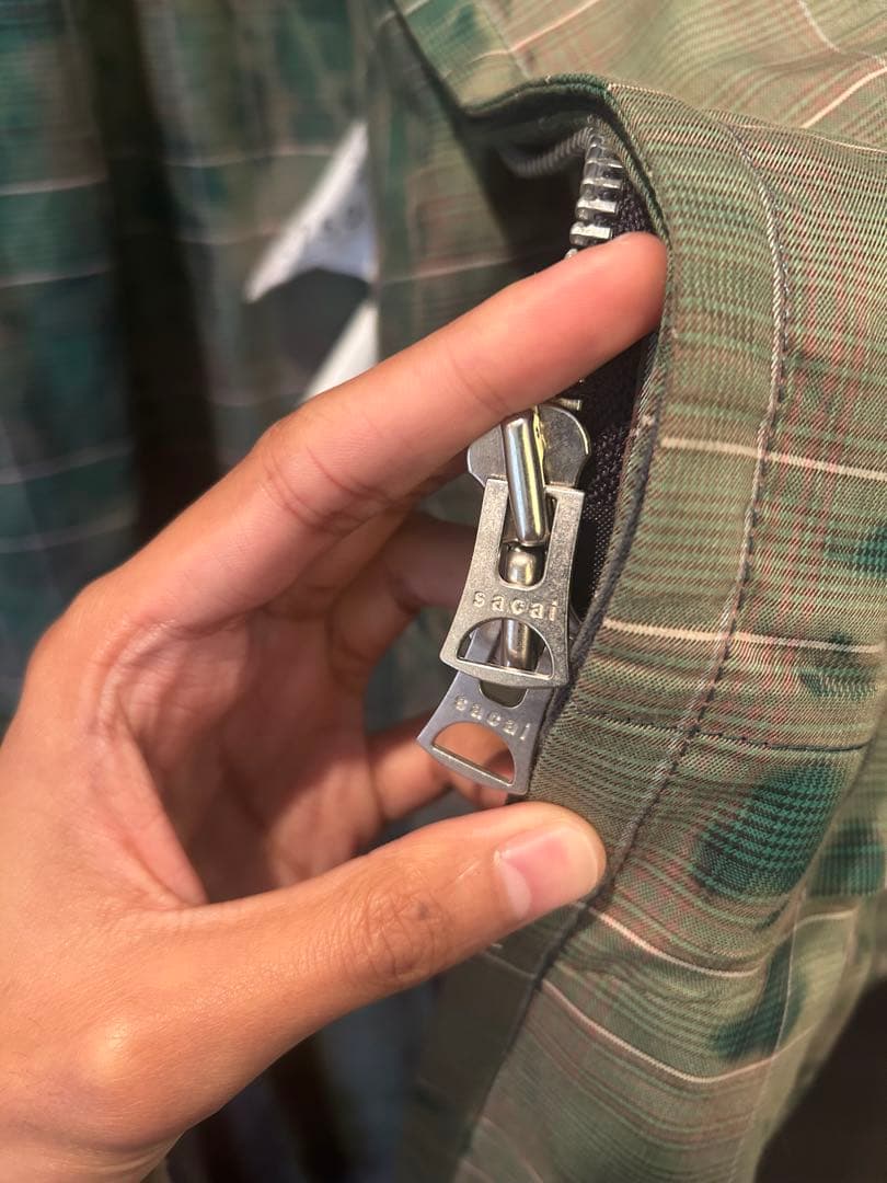 SACAI サカイ チェックコート