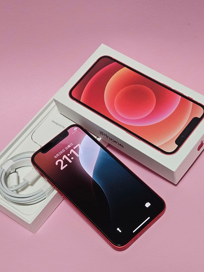 k*e様 iPhone 12 mini レッド 64GB SIMロック解除済フリ