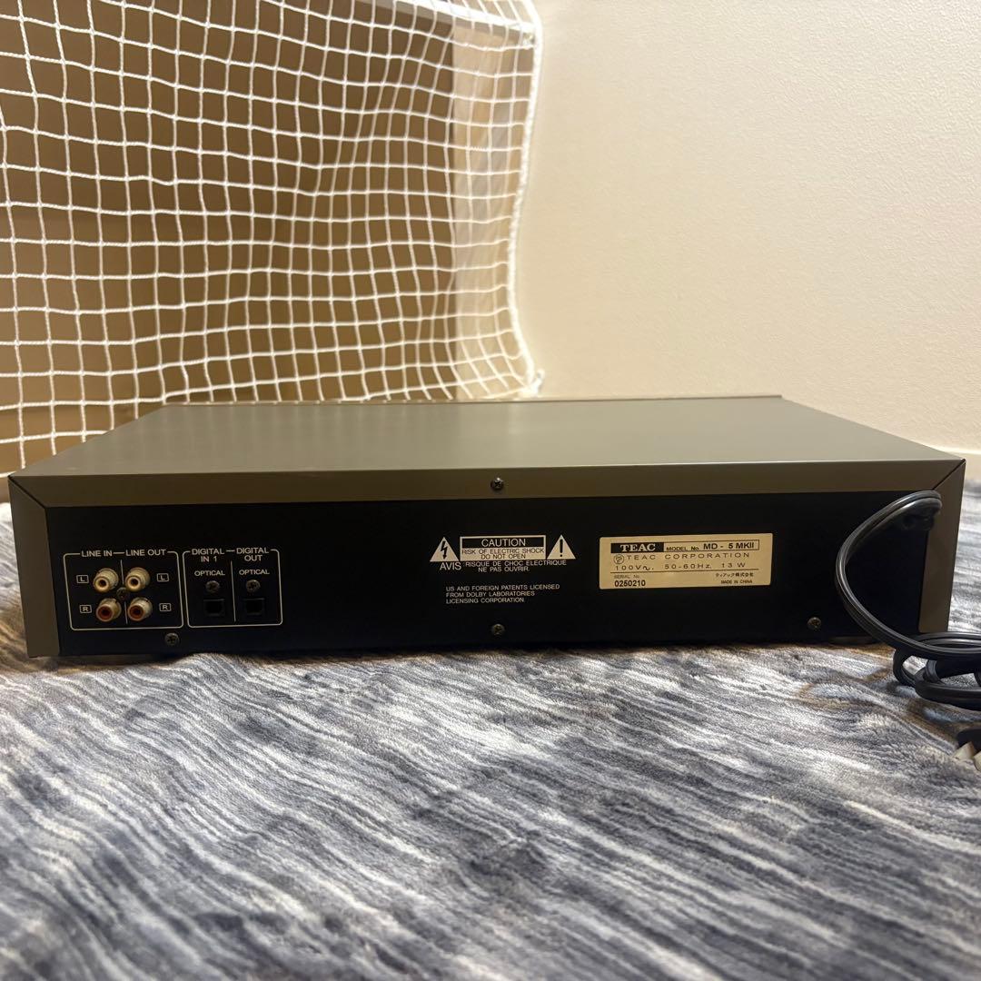 【希少完動品】TEAC MD-5MKII MDデッキ　MDレコーダー