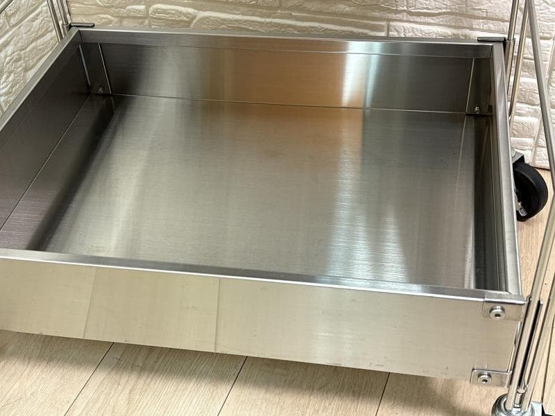 無印良品 ステンレスユニットシェルフ ワゴンセット
