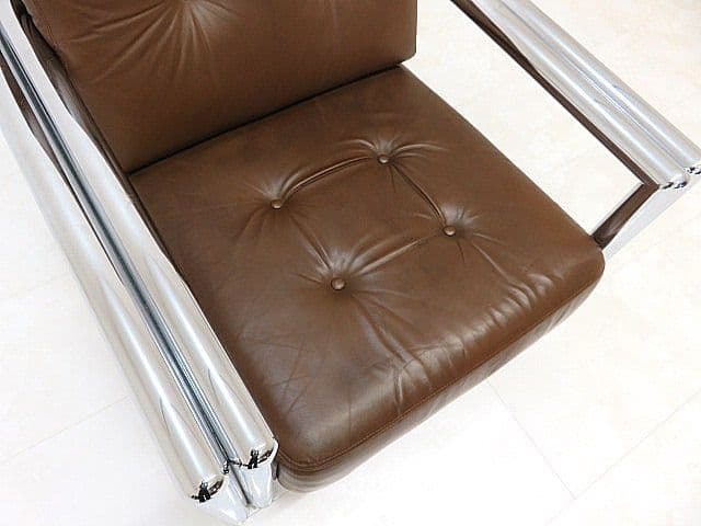 コ*ム様 希少品/ヴィンテージ　Knoll/ノール/ノル 本革1人掛けソファ　本