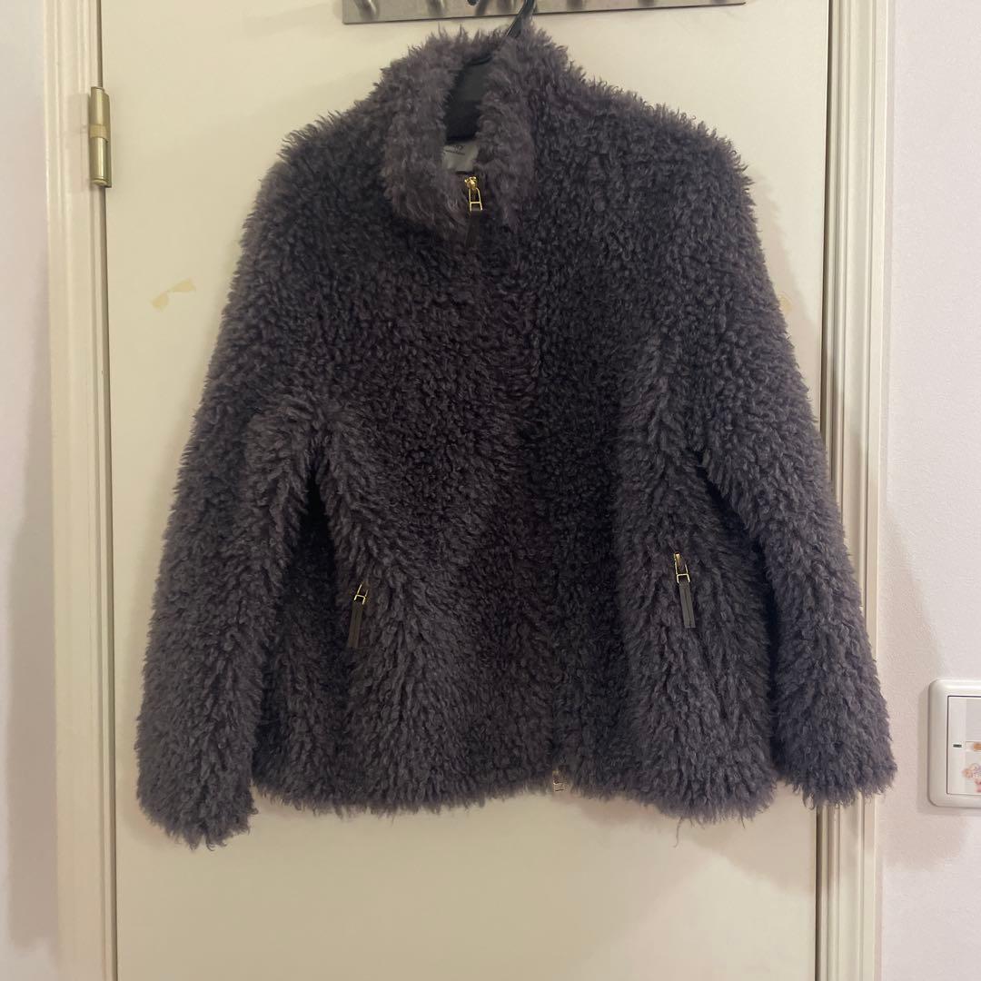 アルページュストーリー　プードルファーコート　チャコールグレーS