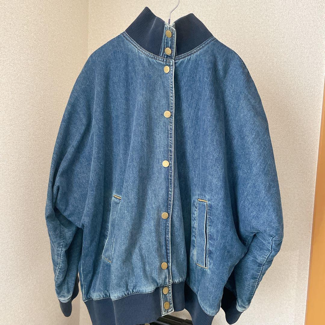 【FASHIRU】スタンドカラー デニムブルゾン