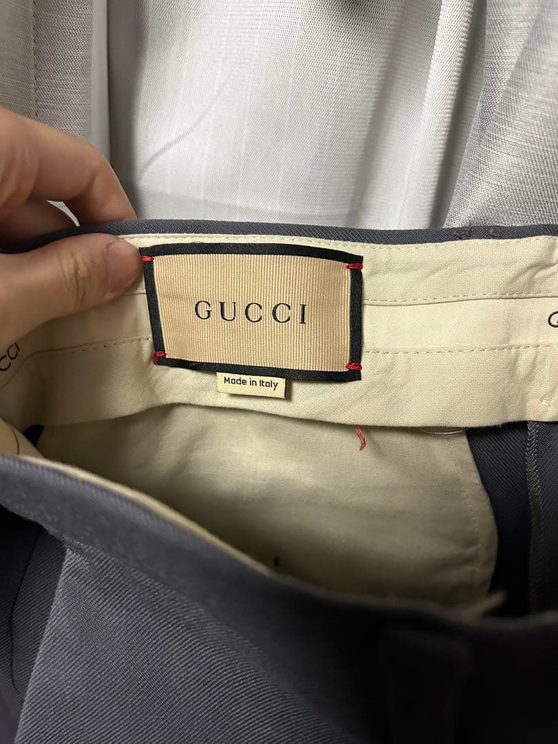 GUCCI スラックス　グレー　ワイド　gray slacks 値下げ可