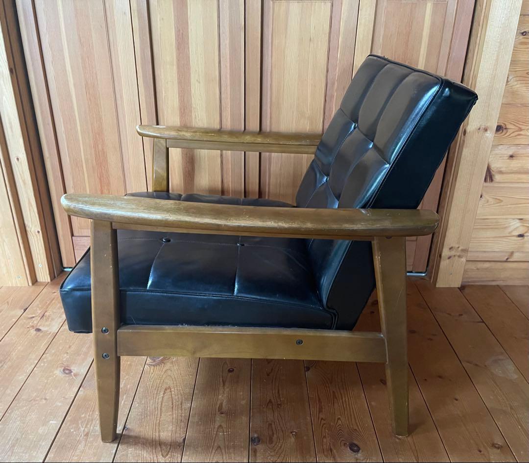 カリモク60 Kチェア 座面破れあり