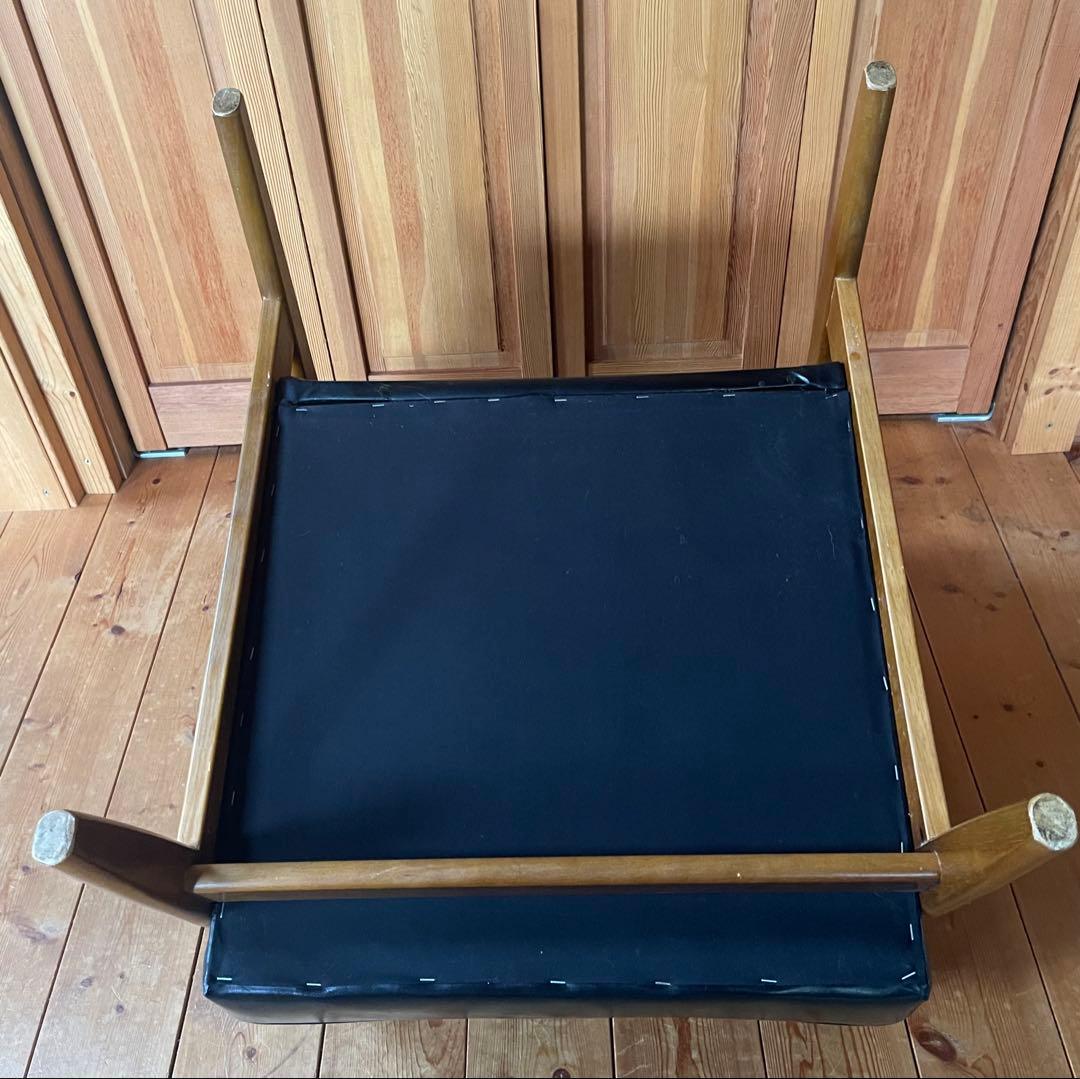 カリモク60 Kチェア 座面破れあり