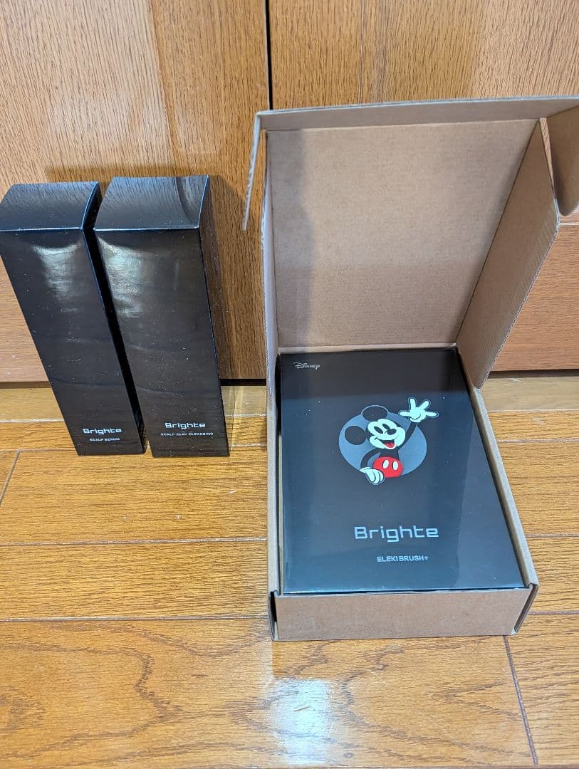 ブライトエレキブラシBright ELEKI BRUSH+　ミッキー　ヘアケア付