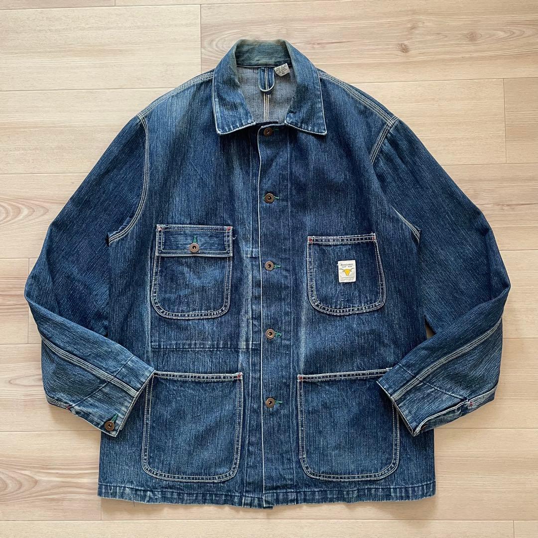 縦落ち◎ USA製 MAHAGAMAGE デニムカバーオール 007 KGBR