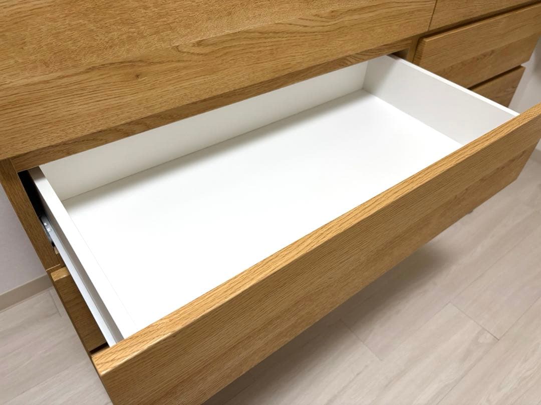 ニトリ　ローチェスト(クエス140-4LC LBR)