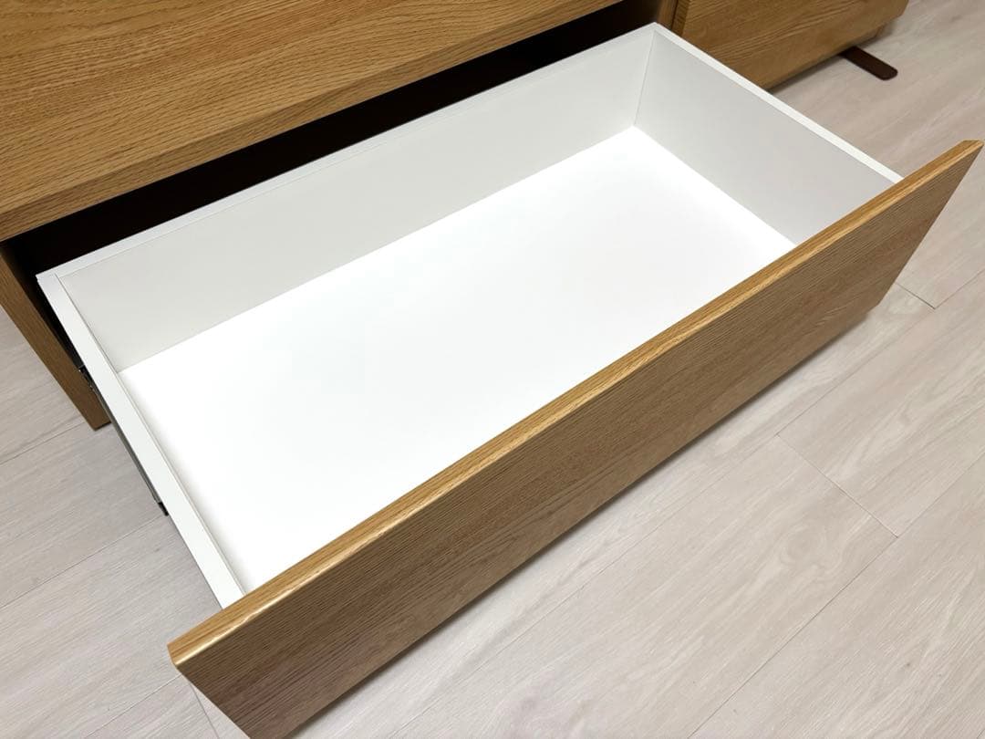 ニトリ　ローチェスト(クエス140-4LC LBR)