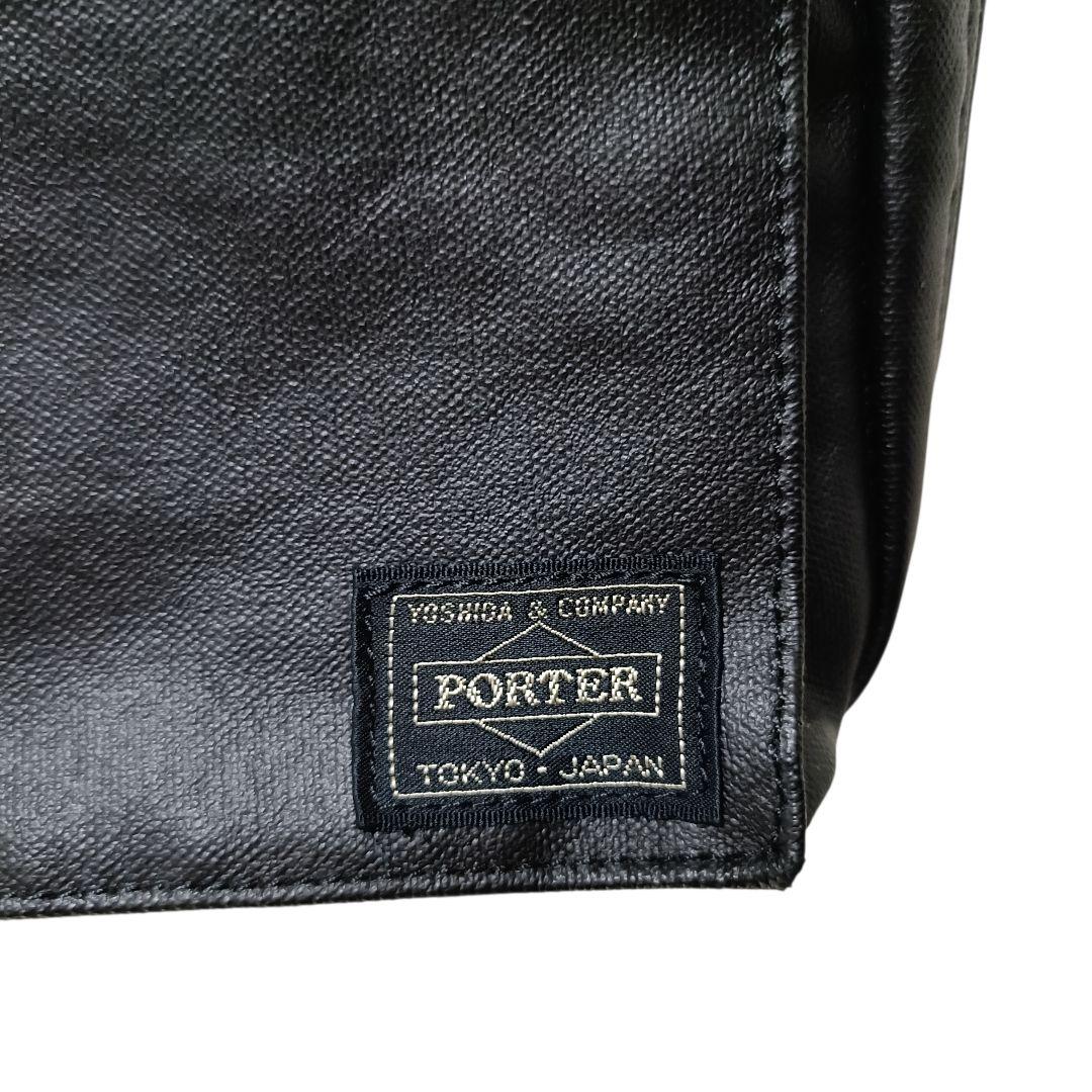 【極美品】ポーター ショルダーバッグ フリースタイル ダブルジップ2層 ブラック