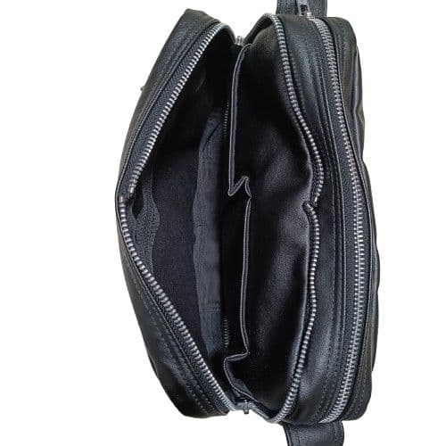 【極美品】ポーター ショルダーバッグ フリースタイル ダブルジップ2層 ブラック