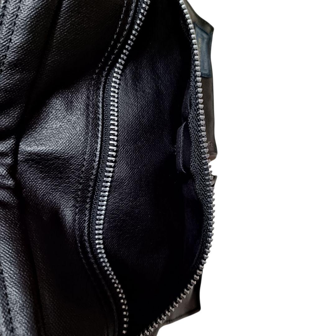 【極美品】ポーター ショルダーバッグ フリースタイル ダブルジップ2層 ブラック