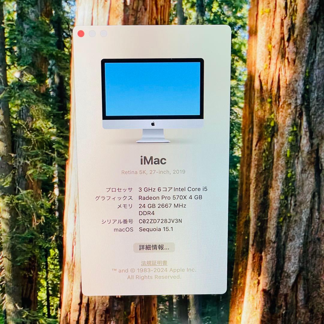 ジャンク品 Apple iMac Retina 5K 27インチ2019年モデル