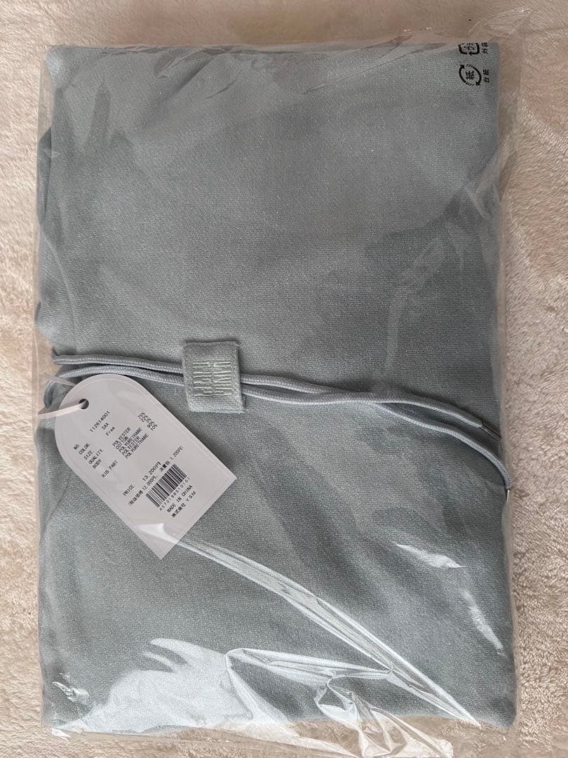 Darich ダーリッチ カラーラメスウェットミニワンピース SAX FREE