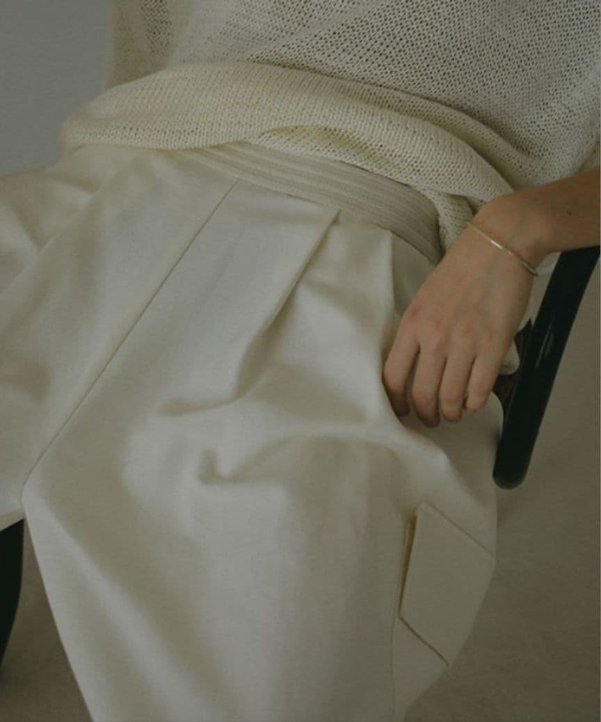 SALE！エトレトウキョウ　ジャガードウエストゴムアウトポケットパンツ